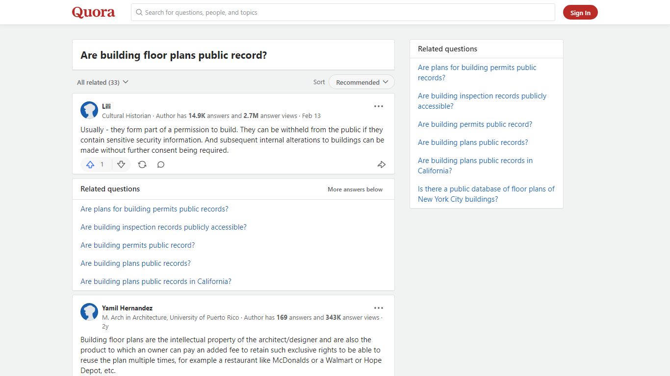 Are building floor plans public record? - Quora